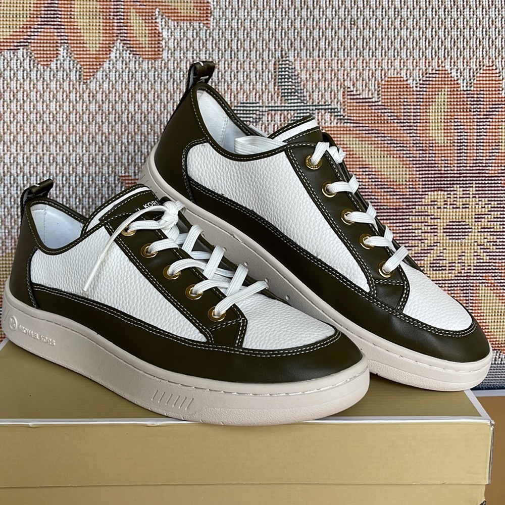 MICHAEL KORS
SHEA LACE UP
FAUX LEATHER
49F3SHFSIL
OLIVE
NEW - Picture 5 of 16